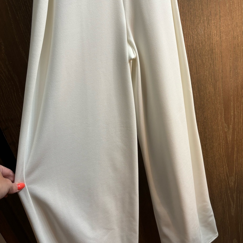 Classy Cream Jumpsuit Pantsuit Large - Picture 10 of 10